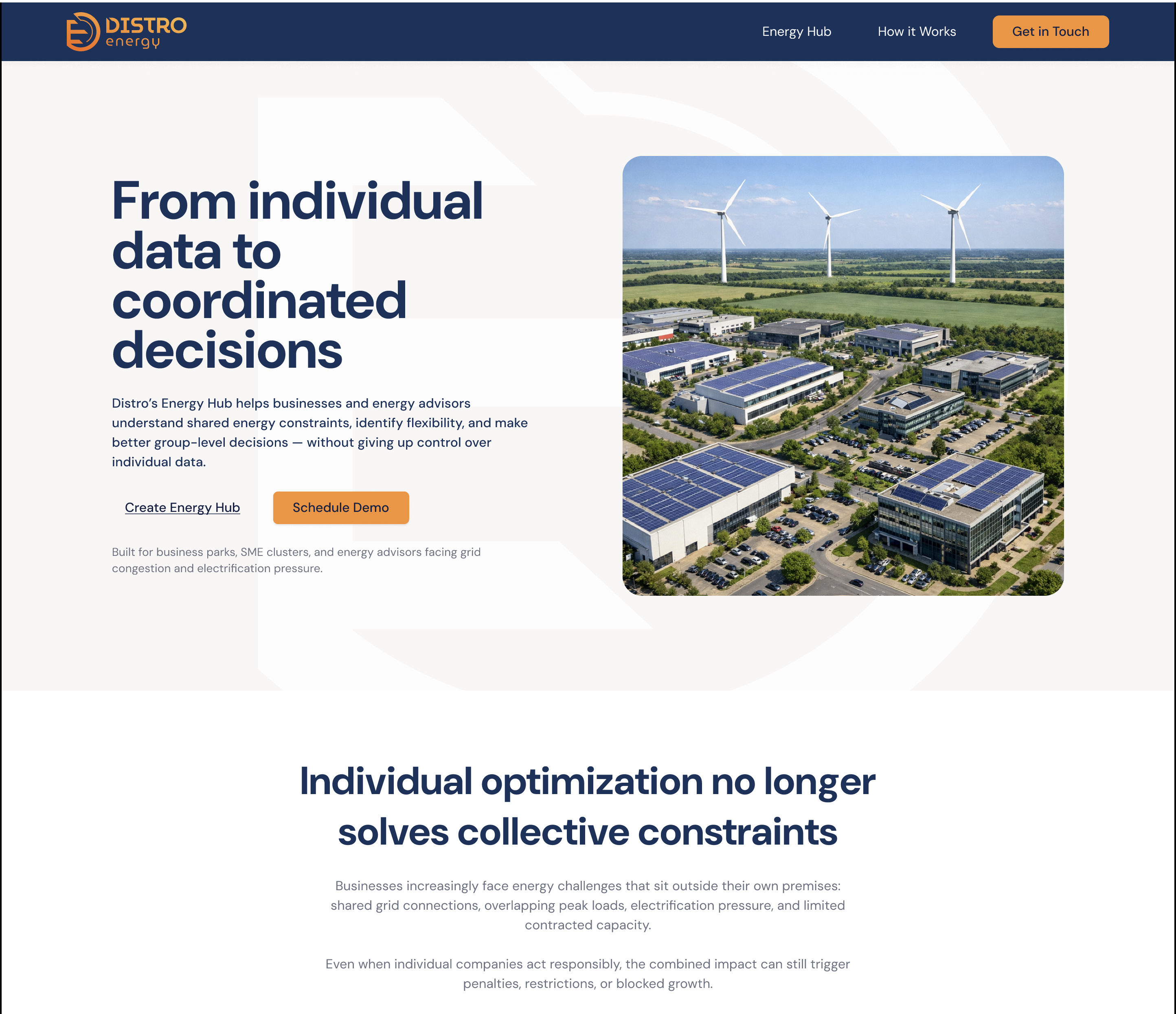 Energy Hub Onboarding prototype preview