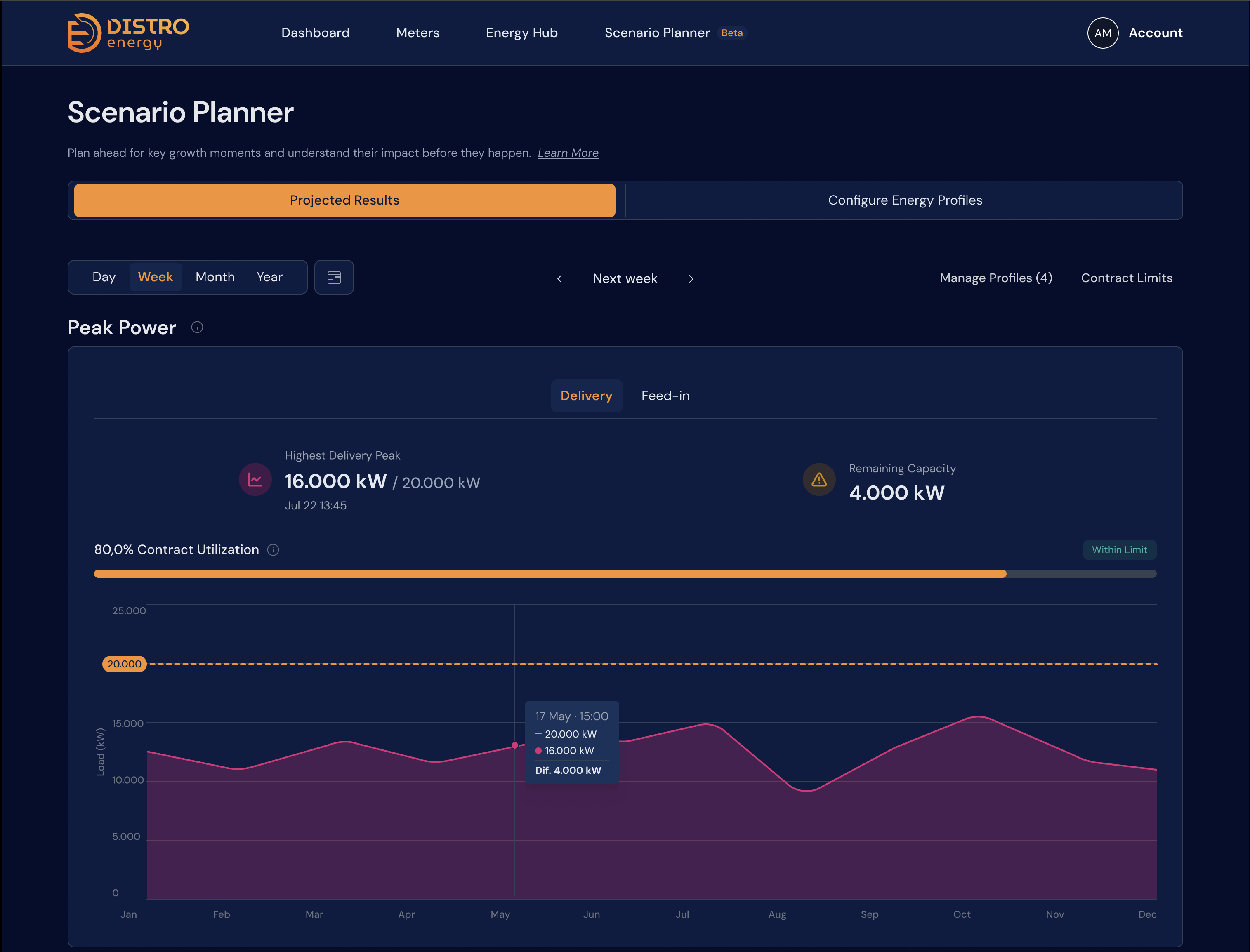 Scenario Planner live tool preview
